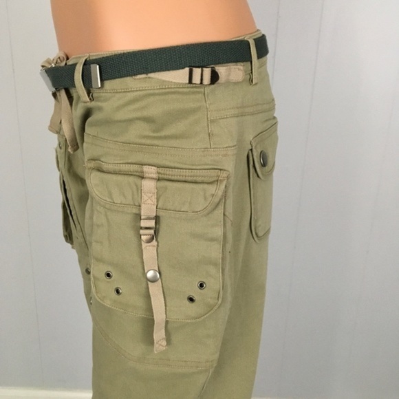 Zinc Utility Pants Khaki Green 7 Women’s Pockets - Picture 12 of 16